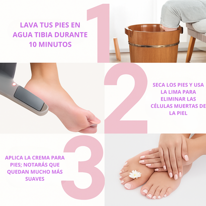 Lima eléctrica para pies